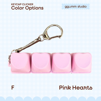 DIY Fidget Keycap Clicker Keychain | Aquamarine Charm Set