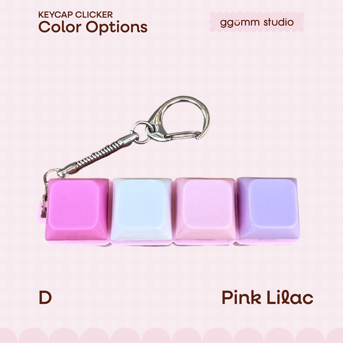 DIY Fidget Keycap Clicker Keychain | Bunny Hour Charm Set