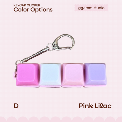 DIY Fidget Keycap Clicker Keychain | Bunny Hour Charm Set