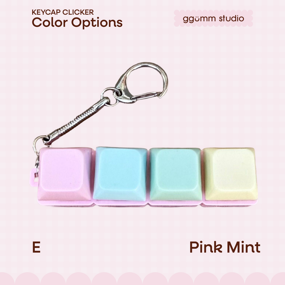 DIY Fidget Keycap Clicker Keychain | Bunny Hour Charm Set