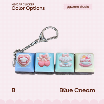 DIY Fidget Keycap Clicker Keychain | Bunny Hour Charm Set
