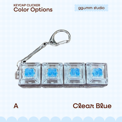 DIY Fidget Keycap Clicker Keychain | Butter Yellow Charm Set