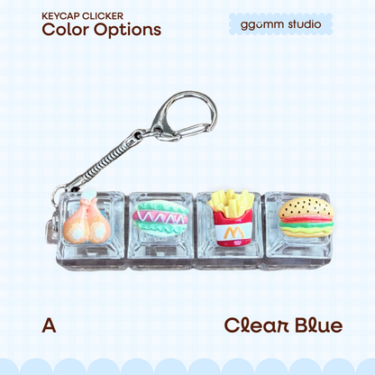 DIY Fidget Keycap Clicker Keychain | Drive Thru Charm Set