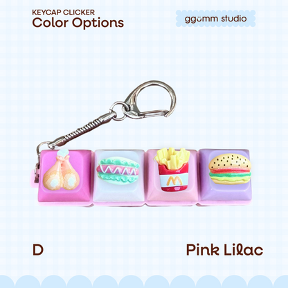 DIY Fidget Keycap Clicker Keychain | Drive Thru Charm Set