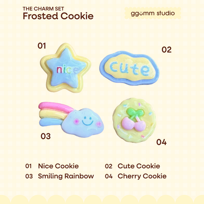 DIY Fidget Keycap Clicker Keychain | Frosted Cookie Charm Set