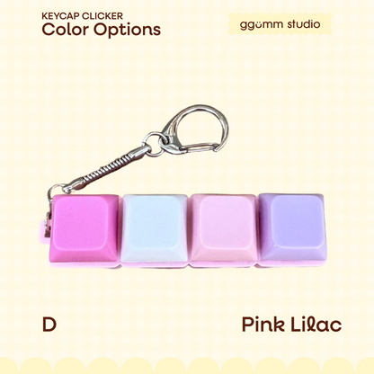 DIY Fidget Keycap Clicker Keychain | Frosted Cookie Charm Set