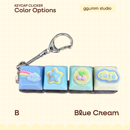 DIY Fidget Keycap Clicker Keychain | Frosted Cookie Charm Set