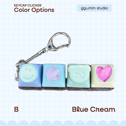 DIY Fidget Keycap Clicker Keychain | Good Mood Charm Set