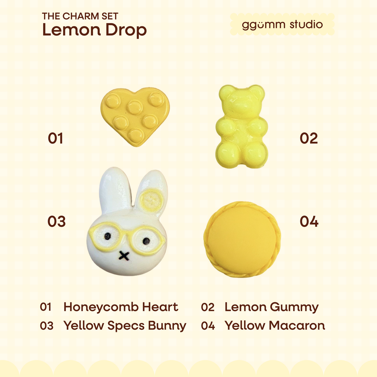 DIY Fidget Keycap Clicker Keychain | Lemon Drop Charm Set