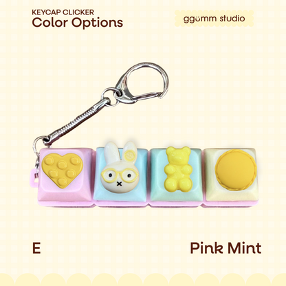 DIY Fidget Keycap Clicker Keychain | Lemon Drop Charm Set