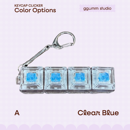 DIY Fidget Keycap Clicker Keychain | Lilac Hour Charm Set