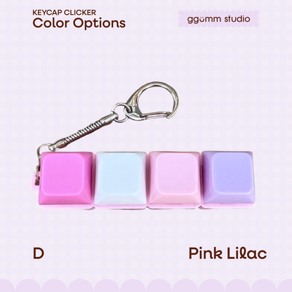 DIY Fidget Keycap Clicker Keychain | Lilac Hour Charm Set