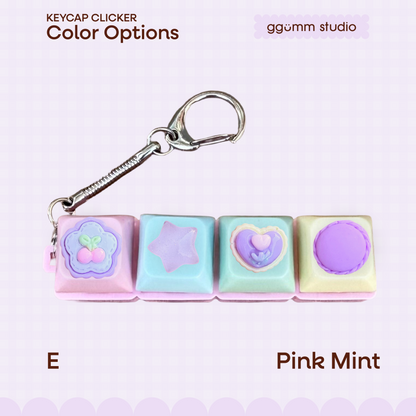DIY Fidget Keycap Clicker Keychain | Lilac Hour Charm Set