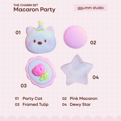 DIY Fidget Keycap Clicker Keychain | Macaron Party Charm Set