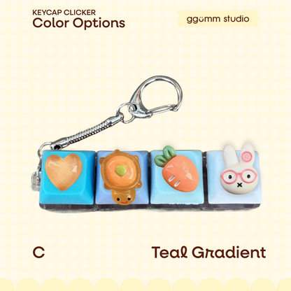 DIY Fidget Keycap Clicker Keychain | My Clementine Charm Set
