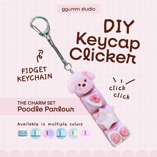DIY Fidget Keycap Clicker Keychain | Poodle Parlour Charm Set