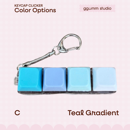 DIY Fidget Keycap Clicker Keychain | Poodle Parlour Charm Set