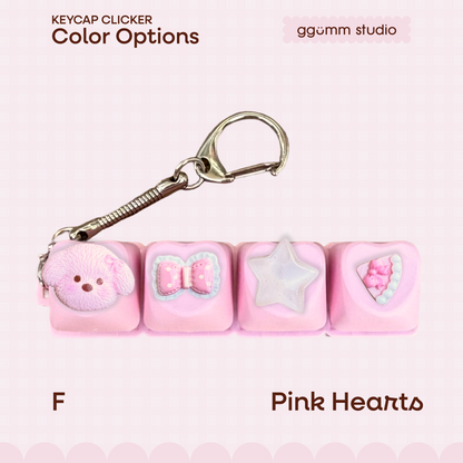 DIY Fidget Keycap Clicker Keychain | Poodle Parlour Charm Set