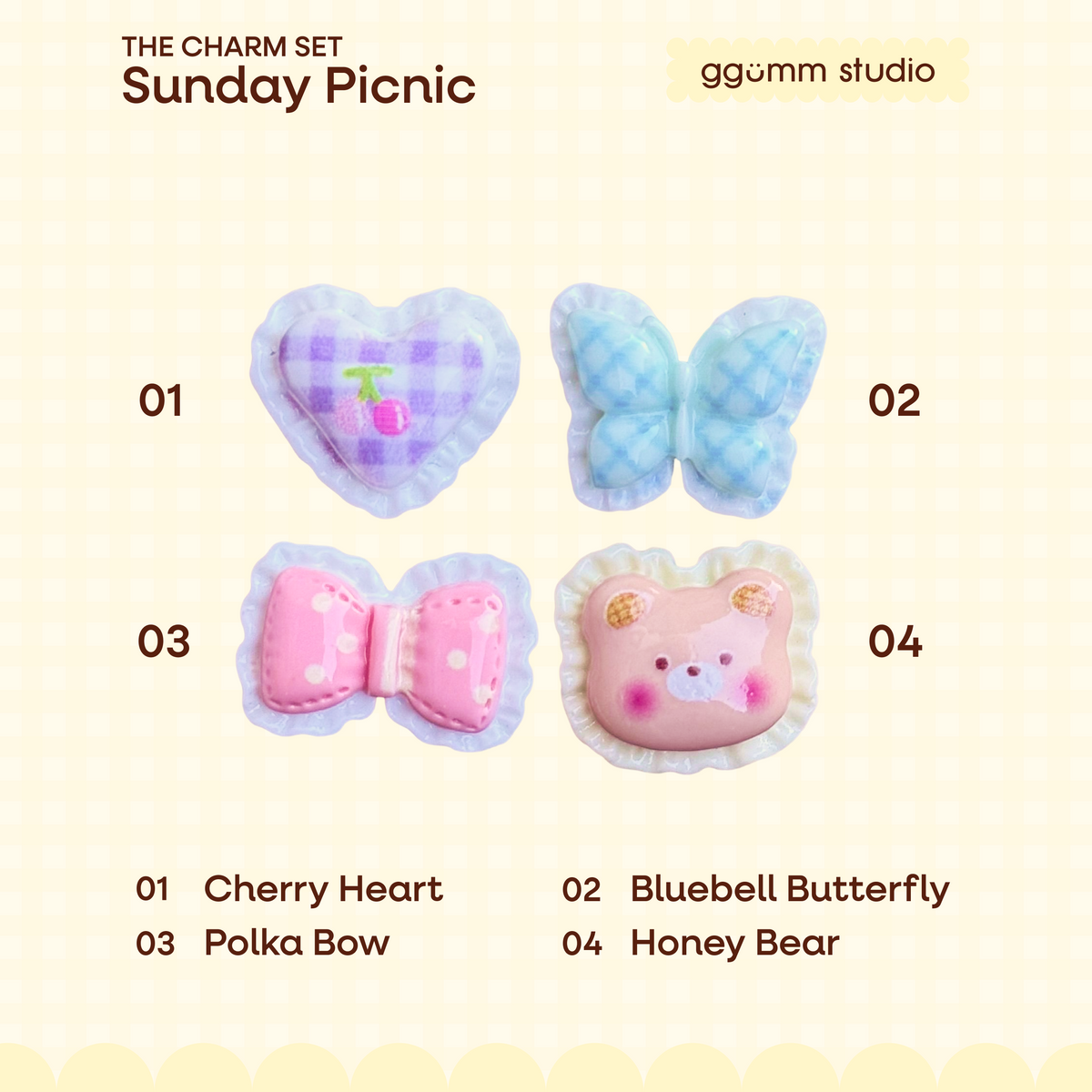 DIY Fidget Keycap Clicker Keychain | Sunday Picnic Charm Set