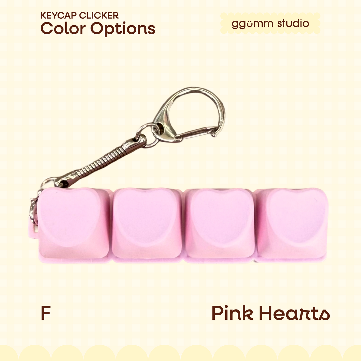 DIY Fidget Keycap Clicker Keychain | Sunday Picnic Charm Set