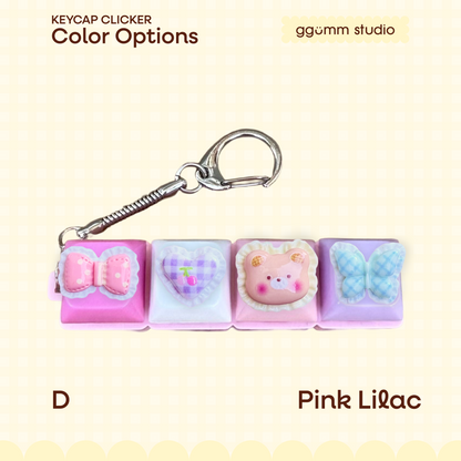 DIY Fidget Keycap Clicker Keychain | Sunday Picnic Charm Set