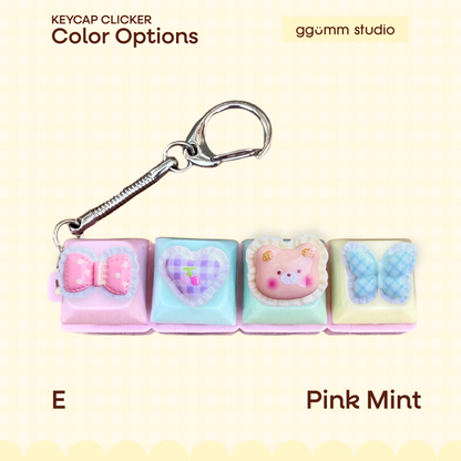 DIY Fidget Keycap Clicker Keychain | Sunday Picnic Charm Set