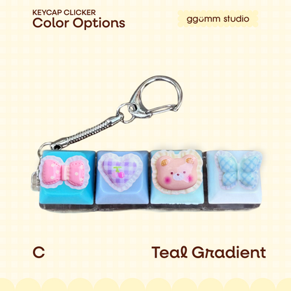 DIY Fidget Keycap Clicker Keychain | Sunday Picnic Charm Set