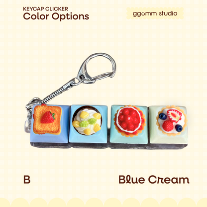 DIY Fidget Keycap Clicker Keychain | Sweet Bakery Charm Set