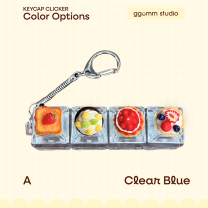 DIY Fidget Keycap Clicker Keychain | Sweet Bakery Charm Set