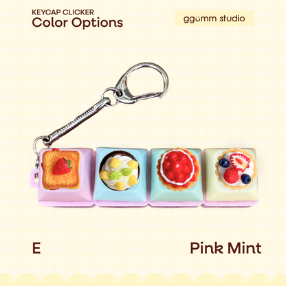 DIY Fidget Keycap Clicker Keychain | Sweet Bakery Charm Set