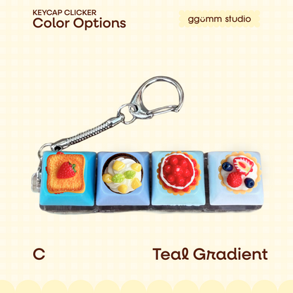 DIY Fidget Keycap Clicker Keychain | Sweet Bakery Charm Set