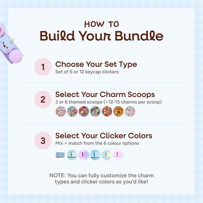 Custom Charmable Keycap Clicker Bundle