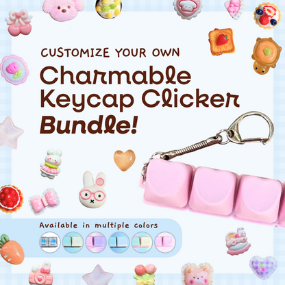 Custom Charmable Keycap Clicker Bundle