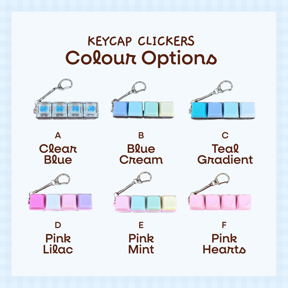 Custom Charmable Keycap Clicker Bundle