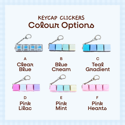 Custom Charmable Keycap Clicker Bundle